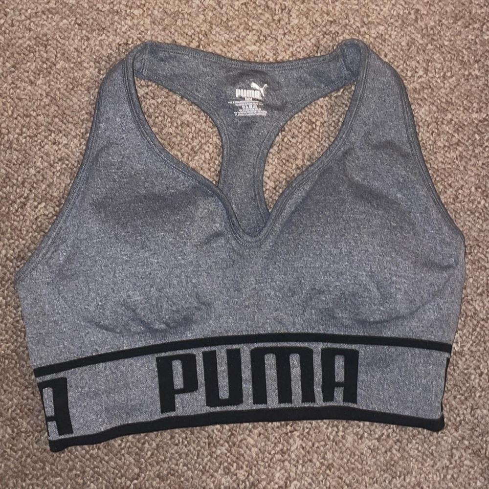 Puma Dark Gray Sports Bra